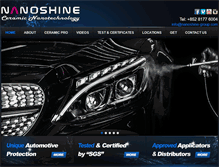 Tablet Screenshot of nanoshine-group.com